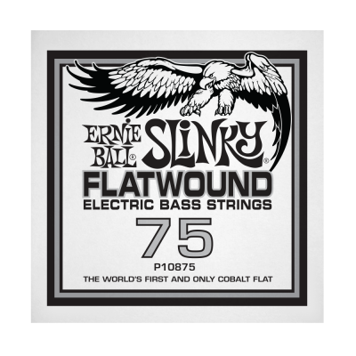 .075 Slinky Flatwound Electric Bass String Single