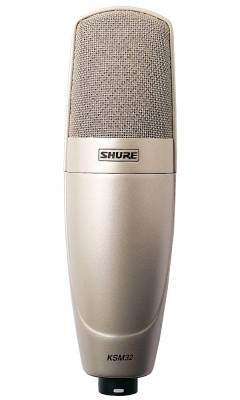 Shure - KSM32 Side-address Cardioid Condenser Microphone - Champagne (with Shockmount)