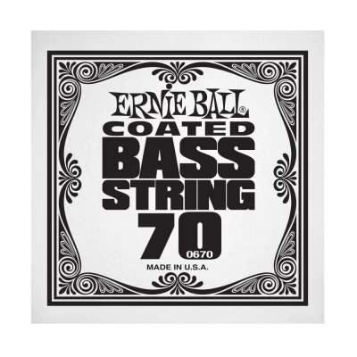 Ernie Ball - .070 Coated Nickel Wound Electric Bass String Single