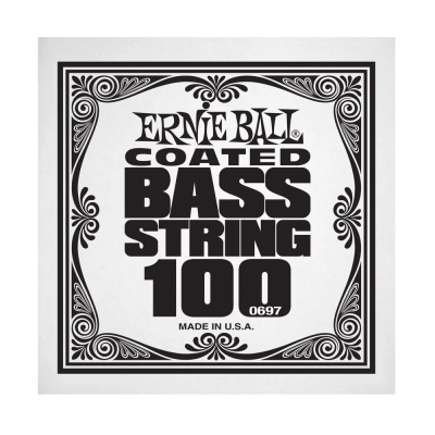 Ernie Ball - .100 Coated Nickel Wound Electric Bass String Single