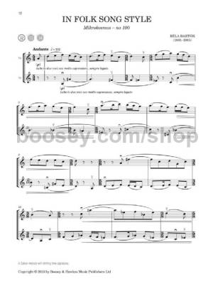 Duos & Trios for Violin - Bartok/Davies - Violin Duets - Book/CD