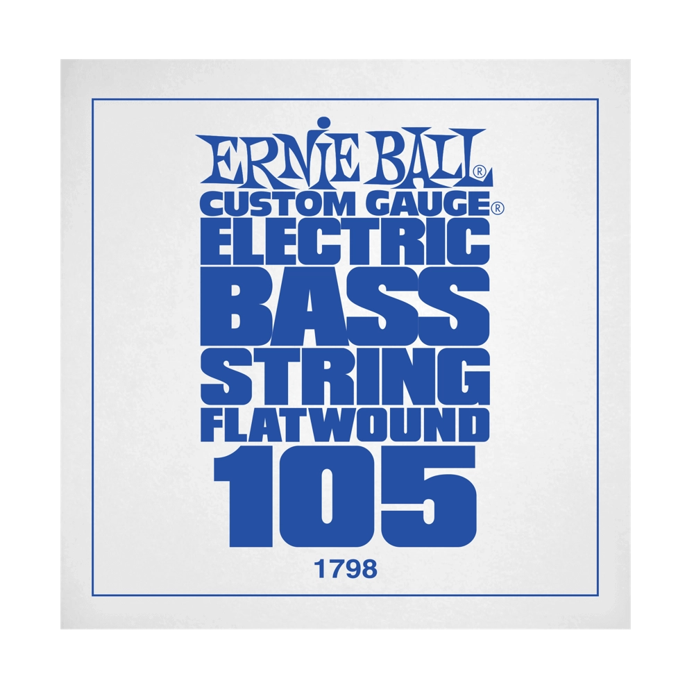 .105 Flatwound Electric Bass String Single