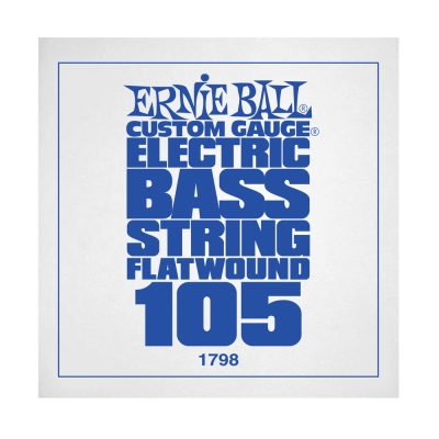 .105 Flatwound Electric Bass String Single
