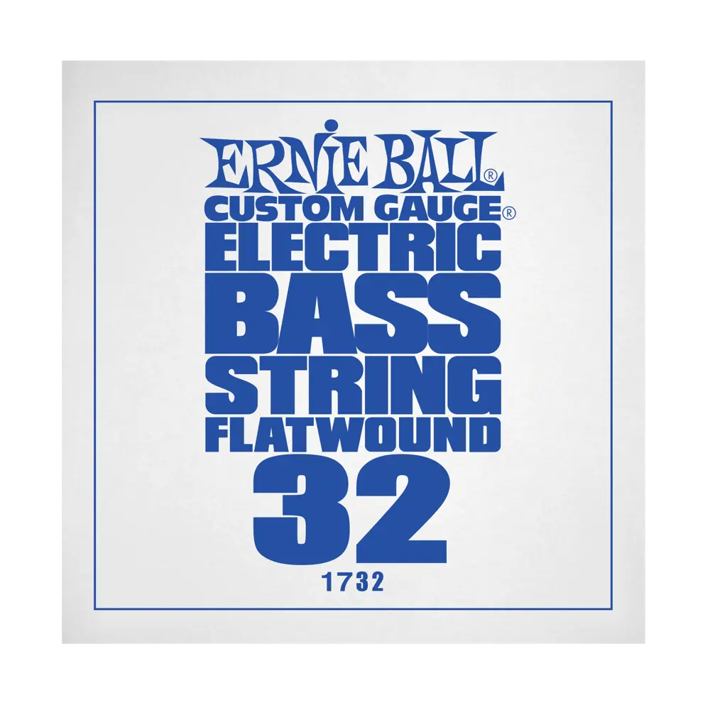 .032 Flatwound Electric Bass String Single
