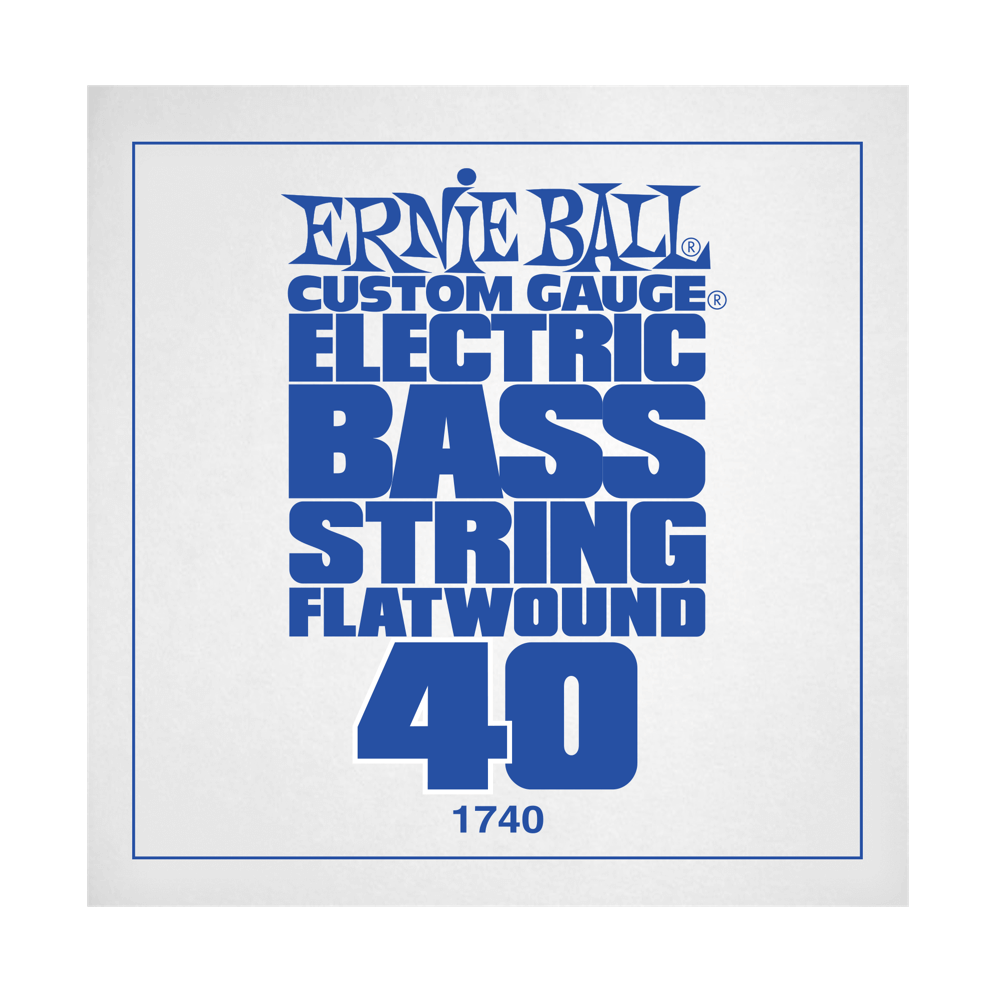 .040 Flatwound Electric Bass String Single