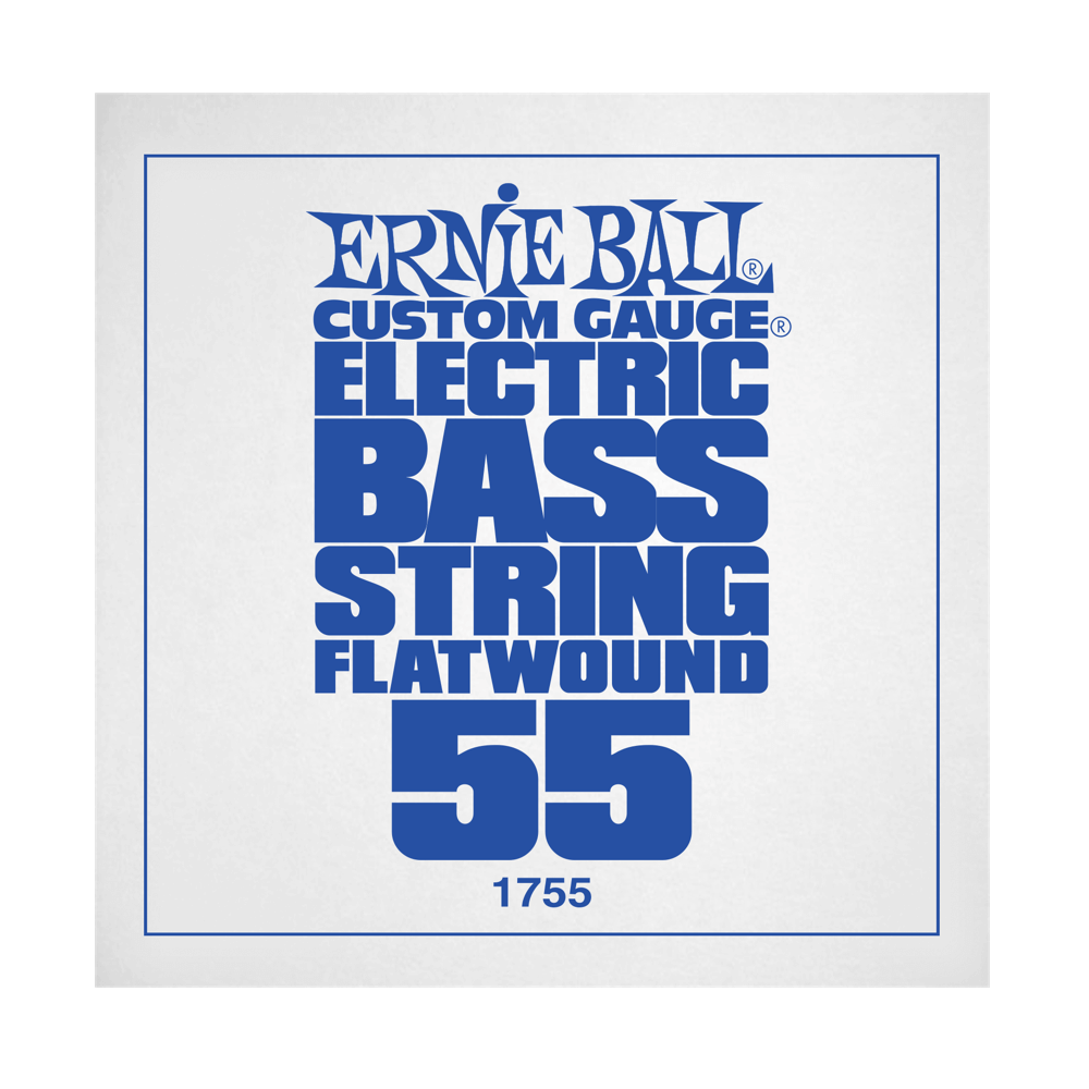 .055 Flatwound Electric Bass String Single