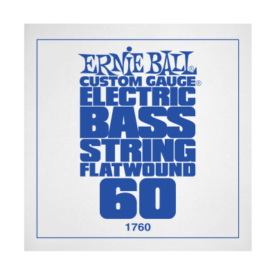 .060 Flatwound Electric Bass String Single