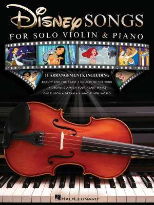 Disney Songs for Solo Violin & Piano - Book
