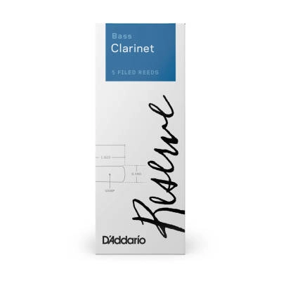 Reserve Bass Clarinet Reeds, Strength 2.0 - 5 Pack