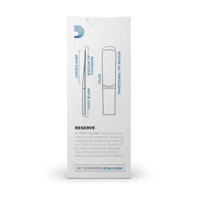 Reserve Bass Clarinet Reeds, Strength 4.0 - 5 Pack