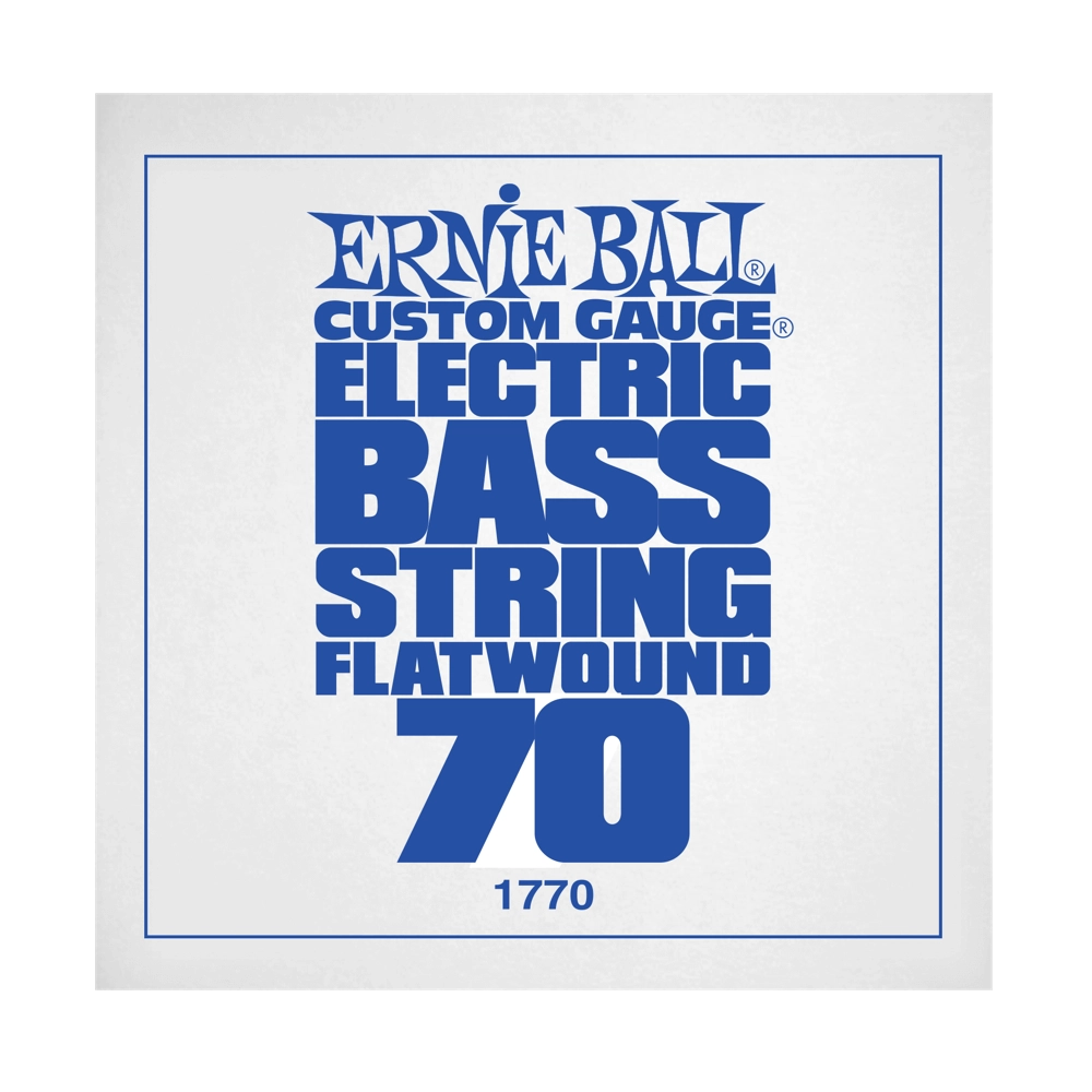 .070 Flatwound Electric Bass String Single