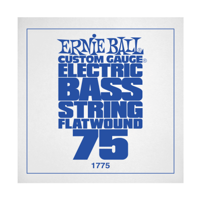 .075 Flatwound Electric Bass String Single