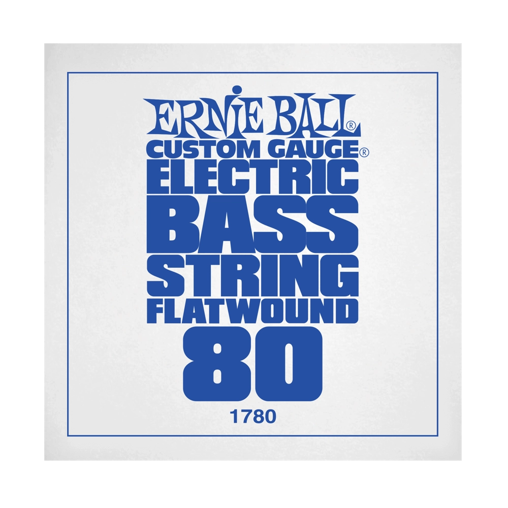 .080 Flatwound Electric Bass String Single