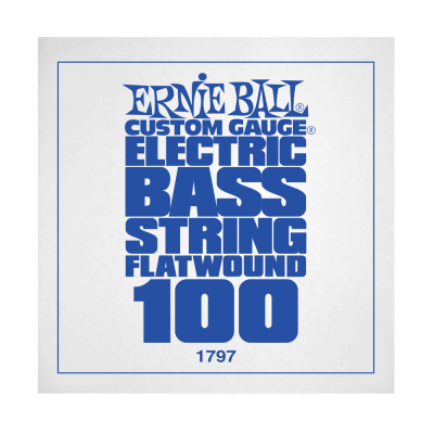 .100 Flatwound Electric Bass String Single