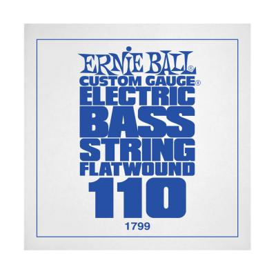 .110 Flatwound Electric Bass String Single
