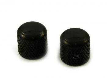 Brass Dome Knob Black - 2 Pack