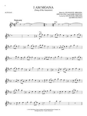 Moana: Instrumental Play-Along - Miranda - Alto Saxophone - Book/Audio Online