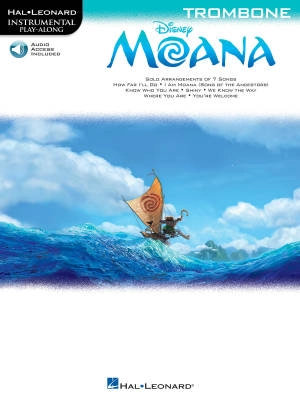 Hal Leonard - Moana: Instrumental Play-Along - Miranda - Trombone - Book/Audio Online