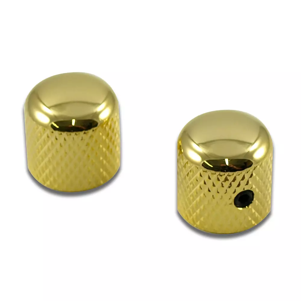 Brass Dome Knob - Gold (2 Pack)