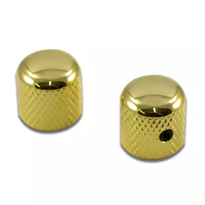 WD Music - Brass Dome Knob - Gold (2 Pack)