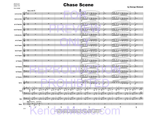 Chase Scene - Shutack - Jazz Ensemble - Gr. Medium Easy