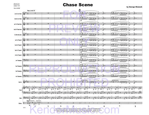 Chase Scene - Shutack - Jazz Ensemble - Gr. Medium Easy