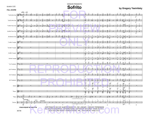 Sofrito - Yasinitsky - Jazz Ensemble - Gr. Easy