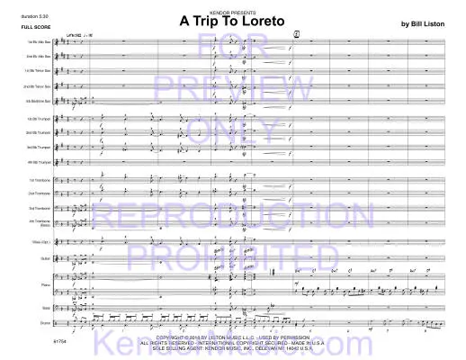 A Trip To Loreto - Liston - Jazz Ensemble - Gr. Medium