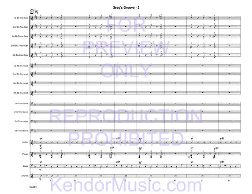 Greg\'s Groove - Yasinitsky - Jazz Ensemble - Gr. Very Easy