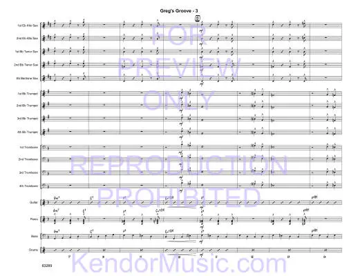 Greg\'s Groove - Yasinitsky - Jazz Ensemble - Gr. Very Easy