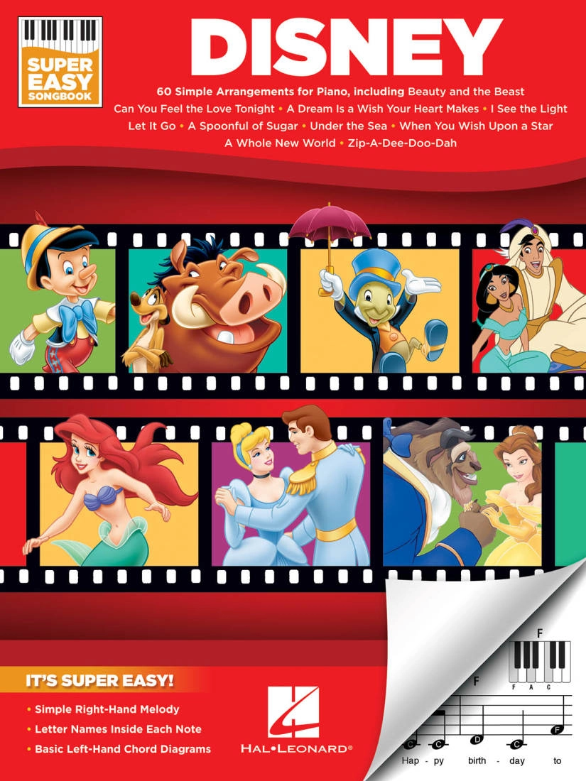 Disney: Super Easy Songbook - Piano/Lyrics