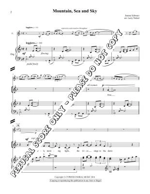 Mountain, Sea and Sky - Schwarz/Nickel - SATB