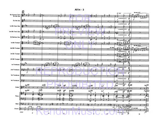 All In - Niehaus - Jazz Ensemble - Gr. Medium
