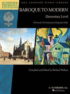 Baroque to Modern: Elementary Level - Walters - Piano - Book