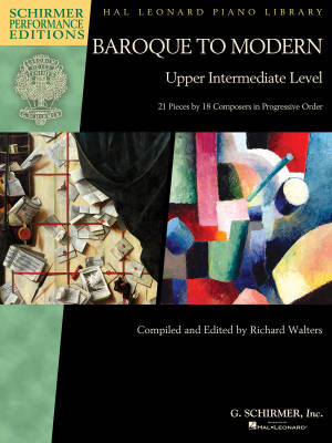 G. Schirmer Inc. - Baroque to Modern: Upper Intermediate Level - Walters - Piano - Book