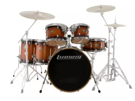 Evolution Maple 6-Piece Shell Pack - Mahongany Burst