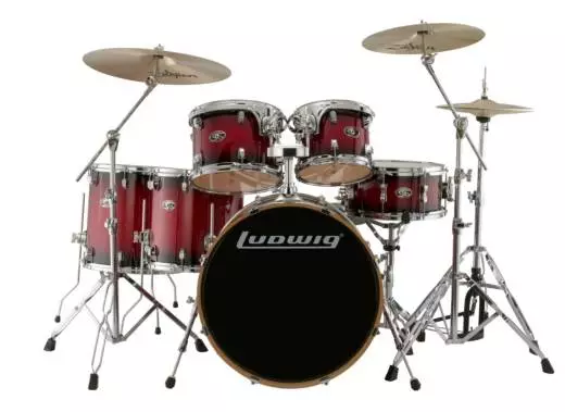 Evolution Maple 6-Piece Shell Pack - Red Burst