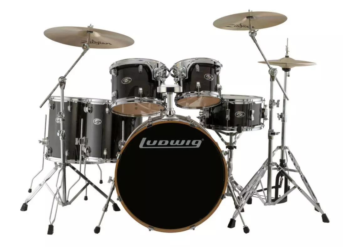 Evolution Maple 6-Piece Shell Pack - Transparent Black