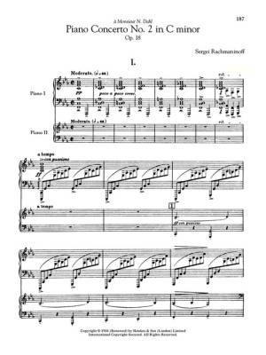 Three Romantic Piano Concertos: Schumann, Grieg, Rachmaninoff - Piano (2 Pianos, 4 Hands) - Book