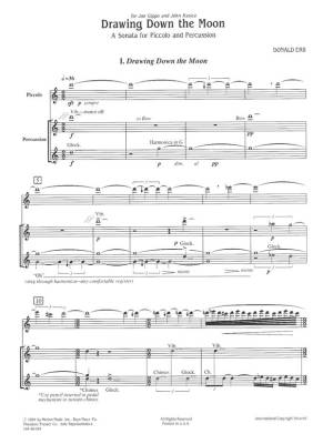 Drawing Down The Moon: A Sonata for Piccolo and Percussion - Erb - Score/Parts