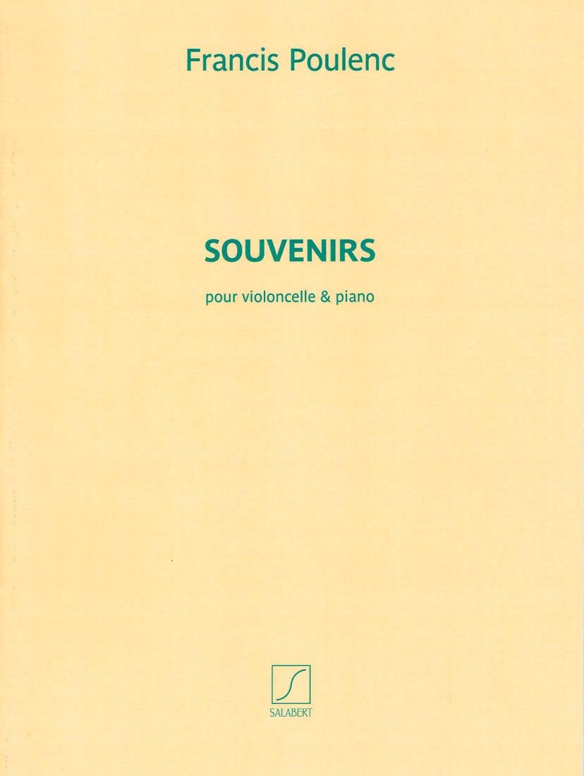 Souvenirs for Cello and Piano - Poulenc - Sheet Music
