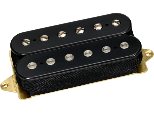 Air Classic F-Spaced Neck Humbucker Pickup - Black with Nickel Poles