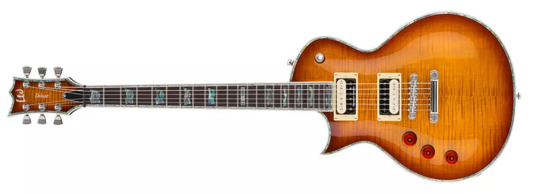 LTD EC-1000 FM Electric Guitar Left-Handed - Amber Sunburst