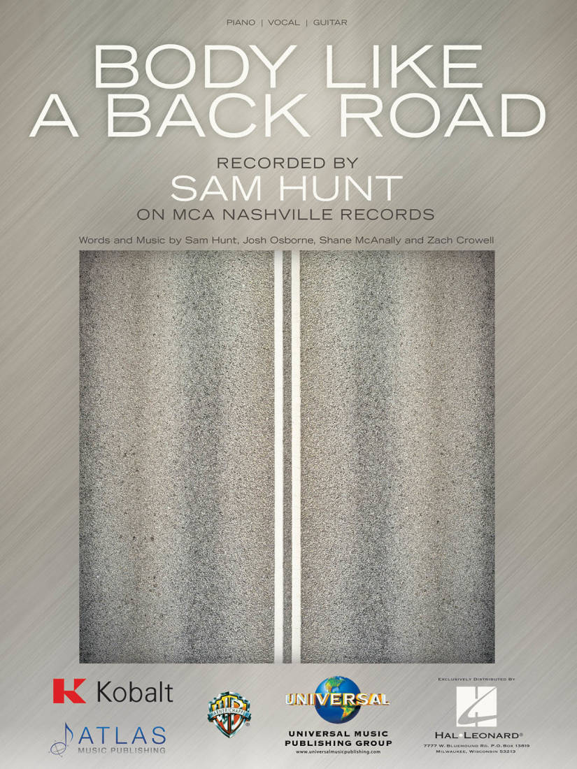Body like a Back Road - Hunt - Piano/Vocal/Guitar - Sheet Music