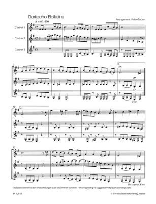 Schabbes Schabbes: Klezmer for three Clarinets - Goden - Book