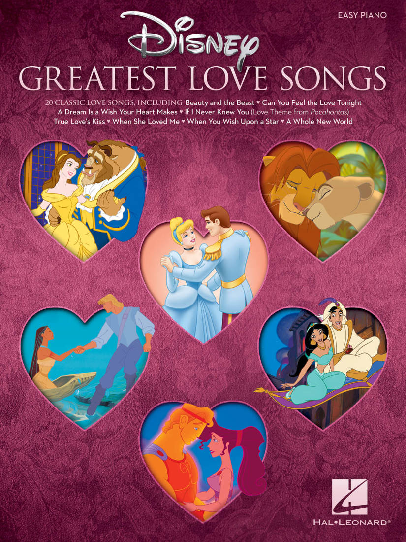 Disney Greatest Love Songs - Easy Piano - Book