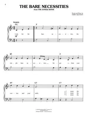 Disney Fun Songs - Easy Piano - Book