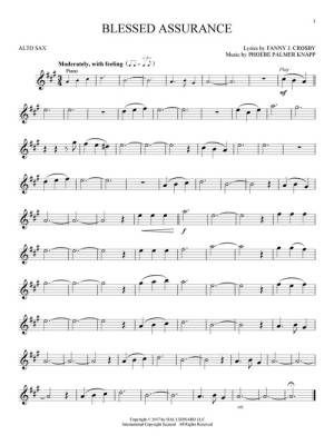 Gospel Hymns for Alto Sax: Instrumental Play-Along - Book/Audio Online