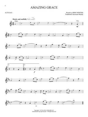 Gospel Hymns for Alto Sax: Instrumental Play-Along - Book/Audio Online