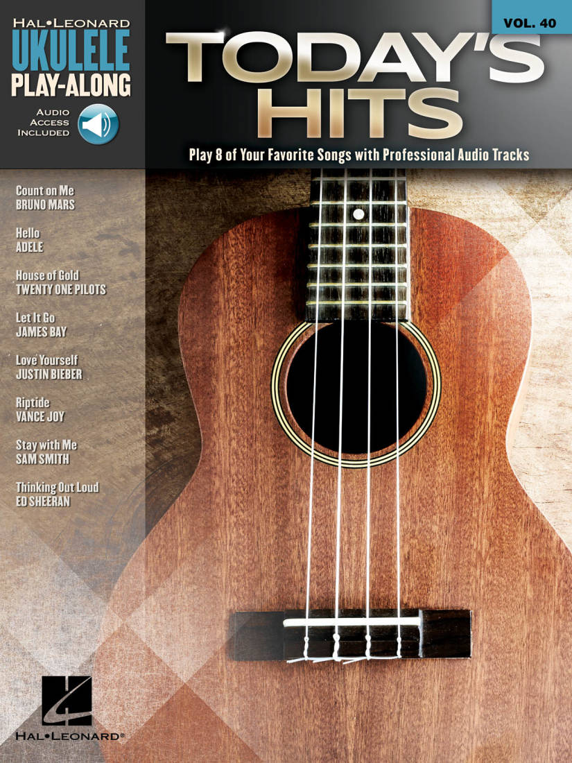 Today\'s Hits: Ukulele Play-Along Volume 40 - Ukulele - Book/Audio Online